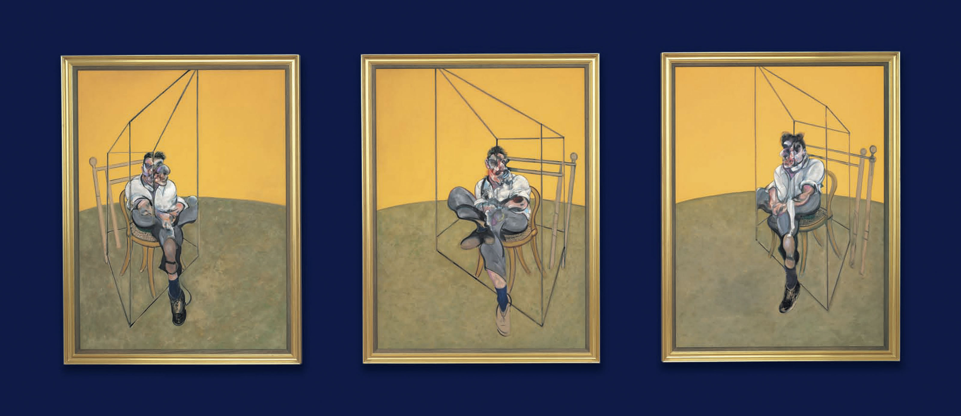 Three Studies of Lucian Freud by Francis Bacon